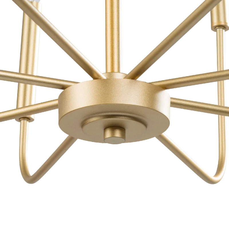 Chandeliers with Metal Frames in Copper FinishModern Farmhouse 8-Light Chandelier Gold Classic Candle Light for Dining Room Chandeliers with Metal Frames in Copper FinishModern Farmhouse 8-Light Chandelier Gold Classic Candle Light for Dining Room