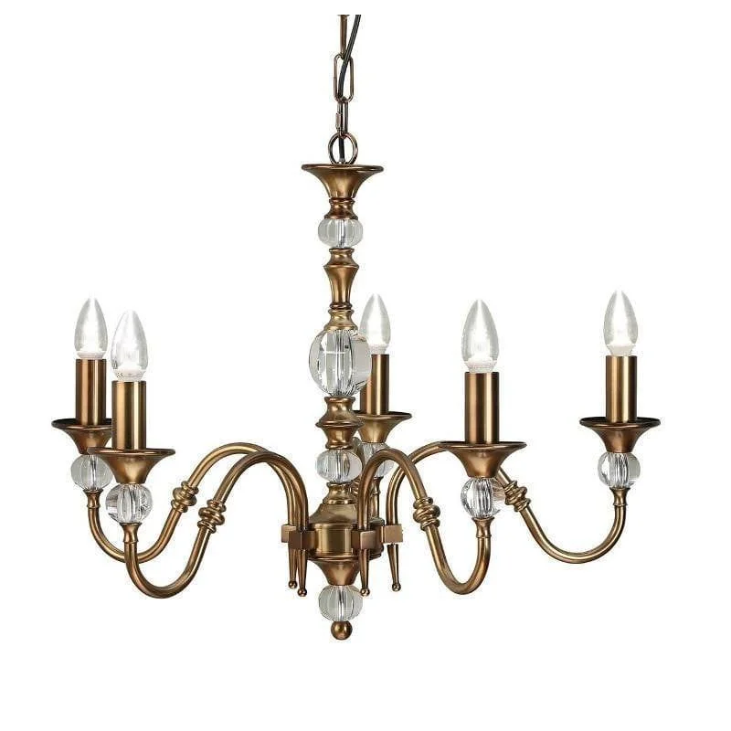 Chandeliers with Pendant Lights for a Stylish LookPolina 5 Light Antique Brass Chandelier Interiors 1900 Chandeliers with Pendant Lights for a Stylish LookPolina 5 Light Antique Brass Chandelier Interiors 1900
