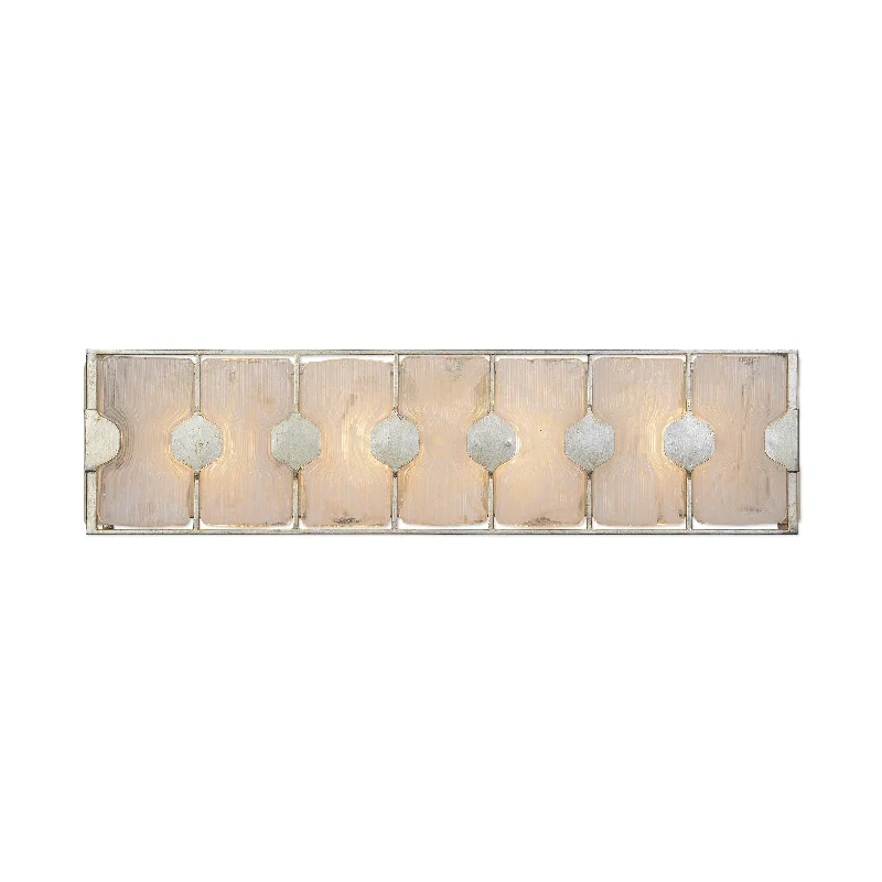 Chandeliers with Frosted Glass for a Softer Light DiffusionRene, 4 Lt Vanity Strip Chandeliers with Frosted Glass for a Softer Light DiffusionRene, 4 Lt Vanity Strip