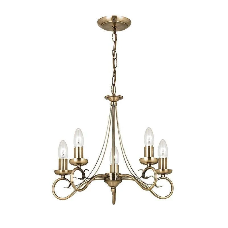 Modern Crystal Chandeliers for Contemporary HomesEndon Trafford Antique Brass Finish 5 Light Chandelier Modern Crystal Chandeliers for Contemporary HomesEndon Trafford Antique Brass Finish 5 Light Chandelier