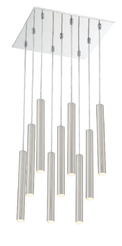 Chandeliers with Metal Frames in Silver FinishForest LED Chandelier