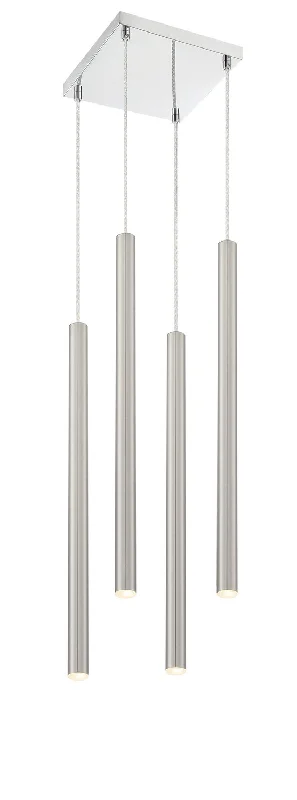 Chandeliers with Metal Frames in Silver FinishForest LED Chandelier
