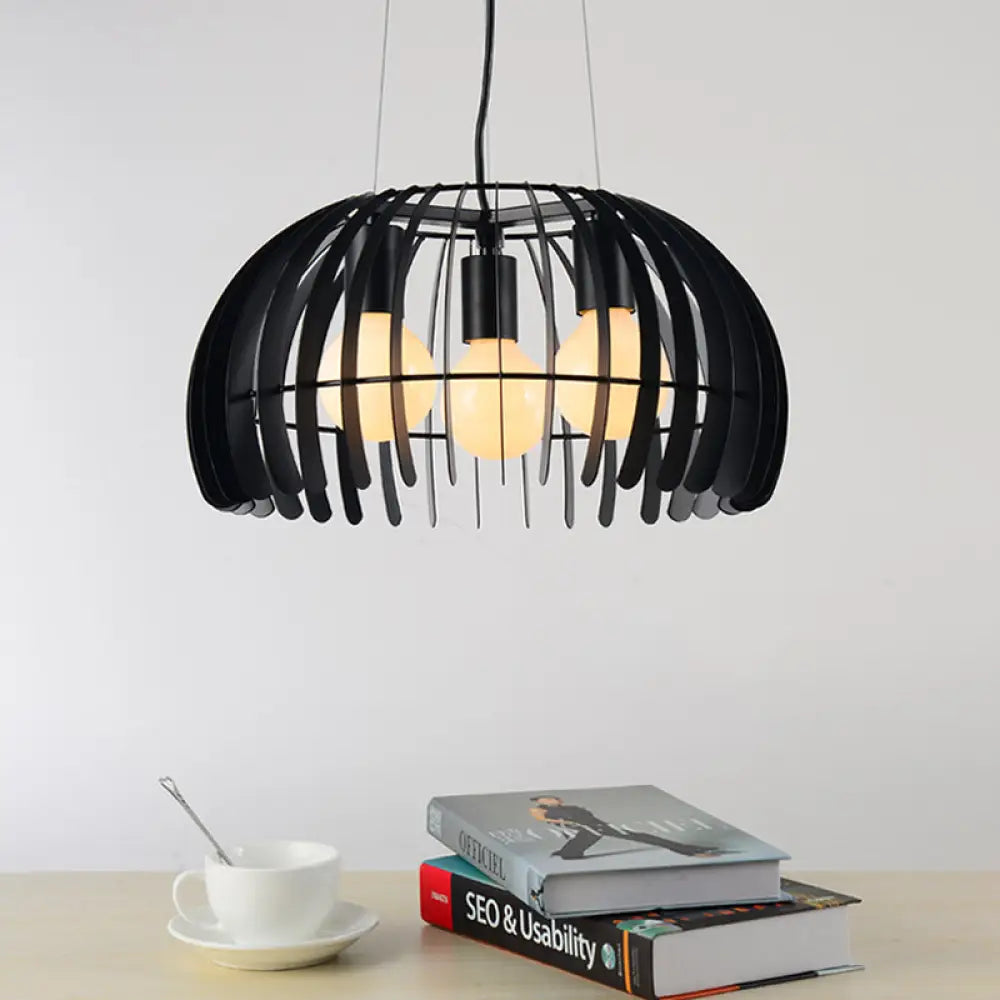 Industrial Iron Chandeliers for Loft - Inspired SpacesIndustrial Iron Chandeliers for Loft - Inspired SpacesRetro Style Dome Hanging Light with Wire Guard - 3 Bulbs, Black Metal Suspension for Dining Room Industrial Iron Chandeliers for Loft - Inspired SpacesIndustrial Iron Chandeliers for Loft - Inspired SpacesRetro Style Dome Hanging Light with Wire Guard - 3 Bulbs, Black Metal Suspension for Dining Room