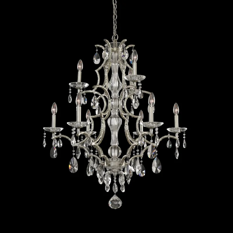 Chandeliers with Metal Frames in Gold FinishChandeliers with Metal Frames in Gold FinishAllegri Shorecrest 090074-040-FR001 Chandelier Light - Sliver Dollar
