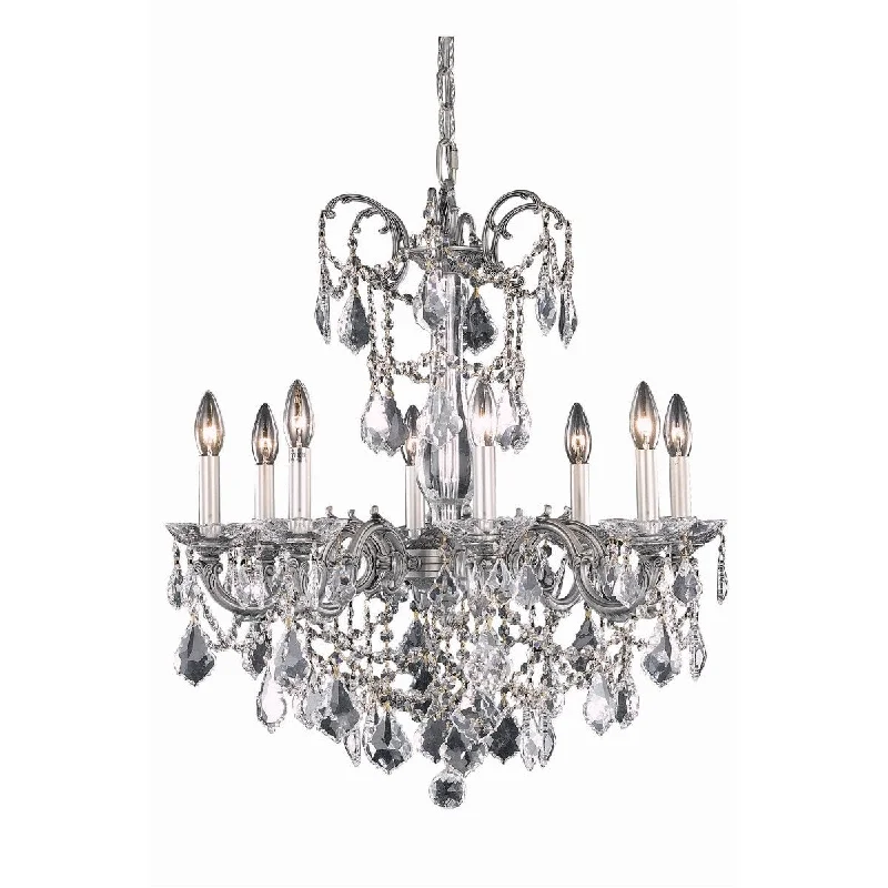 French Country Chandeliers with a Romantic AuraFrench Country Chandeliers with a Romantic AuraAthena 8 light Pewter Chandelier Clear Elegant Cut Crystal - One Size French Country Chandeliers with a Romantic AuraFrench Country Chandeliers with a Romantic AuraAthena 8 light Pewter Chandelier Clear Elegant Cut Crystal - One Size