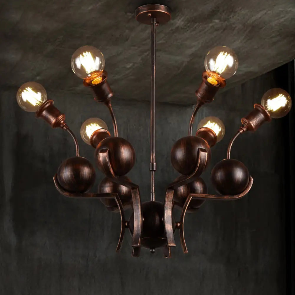 Chandeliers with Colored Glass for a Splash of ColorChandeliers with Colored Glass for a Splash of ColorModern Bronze Loft Style Chandelier with 6 Metal Ball Hanging Lights Chandeliers with Colored Glass for a Splash of ColorChandeliers with Colored Glass for a Splash of ColorModern Bronze Loft Style Chandelier with 6 Metal Ball Hanging Lights