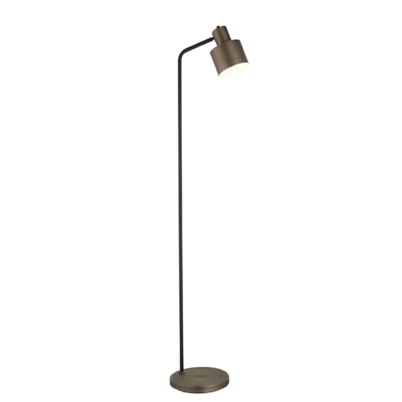 Industrial Style Floor Lamp with Exposed Bulbs for Loft ApartmentsBronze & Matt Black Floor Lamp - ID 9646 Industrial Style Floor Lamp with Exposed Bulbs for Loft ApartmentsBronze & Matt Black Floor Lamp - ID 9646