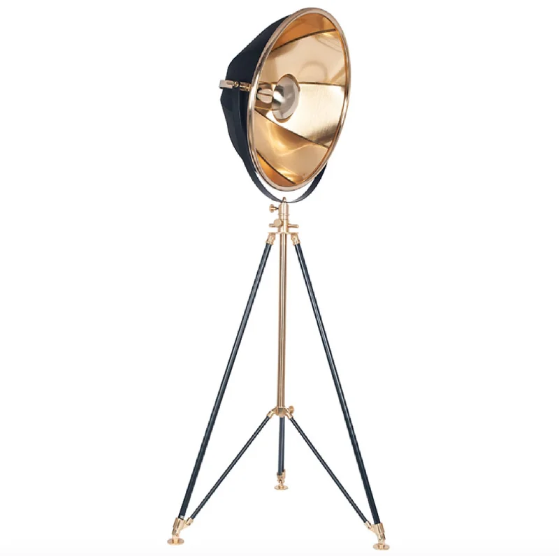 Way Switch Floor Lamp for Multiple Light Intensity LevelsBlack and Gold Theatre Tripod Floor Lamp - ID 10283 Way Switch Floor Lamp for Multiple Light Intensity LevelsBlack and Gold Theatre Tripod Floor Lamp - ID 10283