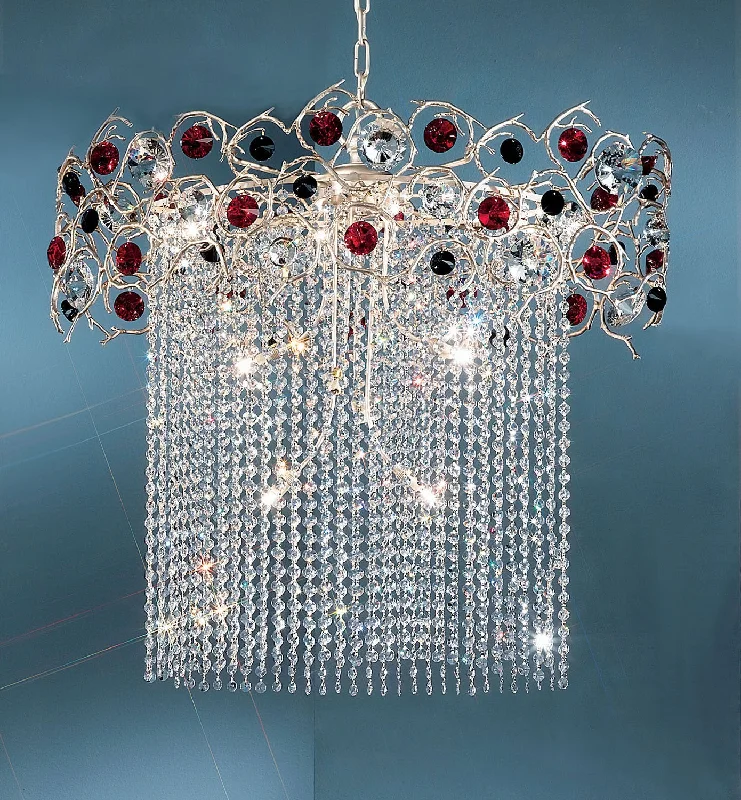 Chandeliers with Frosted Glass for a Softer Light DiffusionChandeliers with Frosted Glass for a Softer Light DiffusionClassic Foresta Colorita 10039 SF BR Chandelier Light - Silver Frost Chandeliers with Frosted Glass for a Softer Light DiffusionChandeliers with Frosted Glass for a Softer Light DiffusionClassic Foresta Colorita 10039 SF BR Chandelier Light - Silver Frost