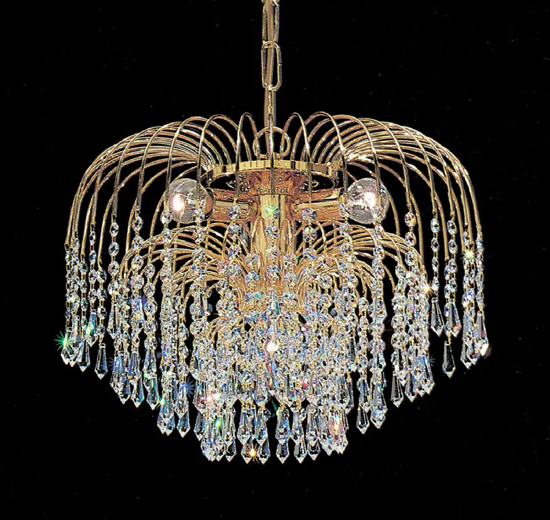 Chandeliers with Clear Crystal for a Sparkling EffectChandeliers with Clear Crystal for a Sparkling EffectClassic Sprays 1031 G CP Chandelier Light - Gold Plate Chandeliers with Clear Crystal for a Sparkling EffectChandeliers with Clear Crystal for a Sparkling EffectClassic Sprays 1031 G CP Chandelier Light - Gold Plate
