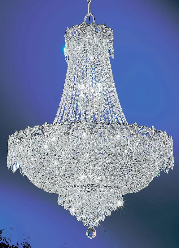 Large Chandeliers for Grand Halls and FoyersLarge Chandeliers for Grand Halls and FoyersClassic Regency II 1868 CHB CP Chandelier Light - Chrome with Black patina Large Chandeliers for Grand Halls and FoyersLarge Chandeliers for Grand Halls and FoyersClassic Regency II 1868 CHB CP Chandelier Light - Chrome with Black patina