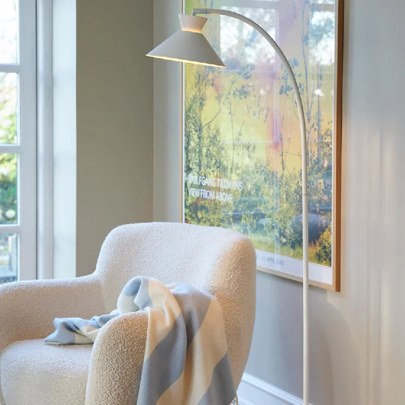 USB Charging Port Floor Lamp for Convenient Device ChargingDial Floor Lamp - White USB Charging Port Floor Lamp for Convenient Device ChargingDial Floor Lamp - White