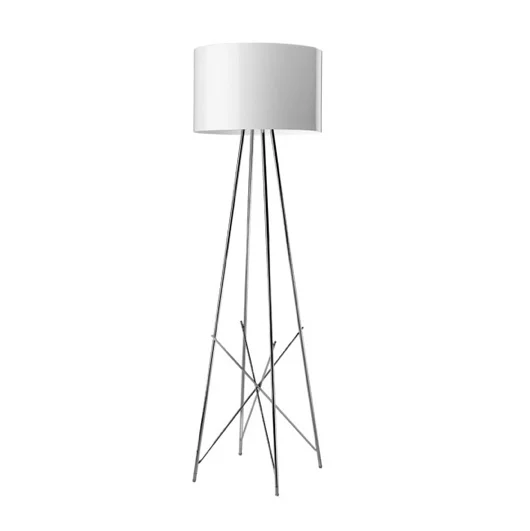 Industrial Style Floor Lamp with Exposed Bulbs for Loft ApartmentsFLOS Ray F1 Small Floor Lamp - White Metal Industrial Style Floor Lamp with Exposed Bulbs for Loft ApartmentsFLOS Ray F1 Small Floor Lamp - White Metal