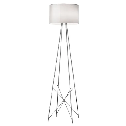Fabric Floor Lamp with a Linen Shade for a Relaxed AestheticFLOS Ray F2 Large Floor Lamp - Grey Glass Fabric Floor Lamp with a Linen Shade for a Relaxed AestheticFLOS Ray F2 Large Floor Lamp - Grey Glass