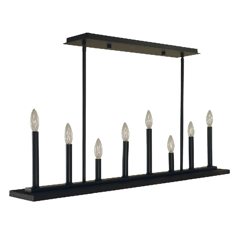 Chandeliers for Dining Rooms to Set the Mood for MealsChandeliers for Dining Rooms to Set the Mood for MealsFramburg 5538 MBLACK Eight Light Island Chandelier Industria Matte Bl - Exact Size Chandeliers for Dining Rooms to Set the Mood for MealsChandeliers for Dining Rooms to Set the Mood for MealsFramburg 5538 MBLACK Eight Light Island Chandelier Industria Matte Bl - Exact Size