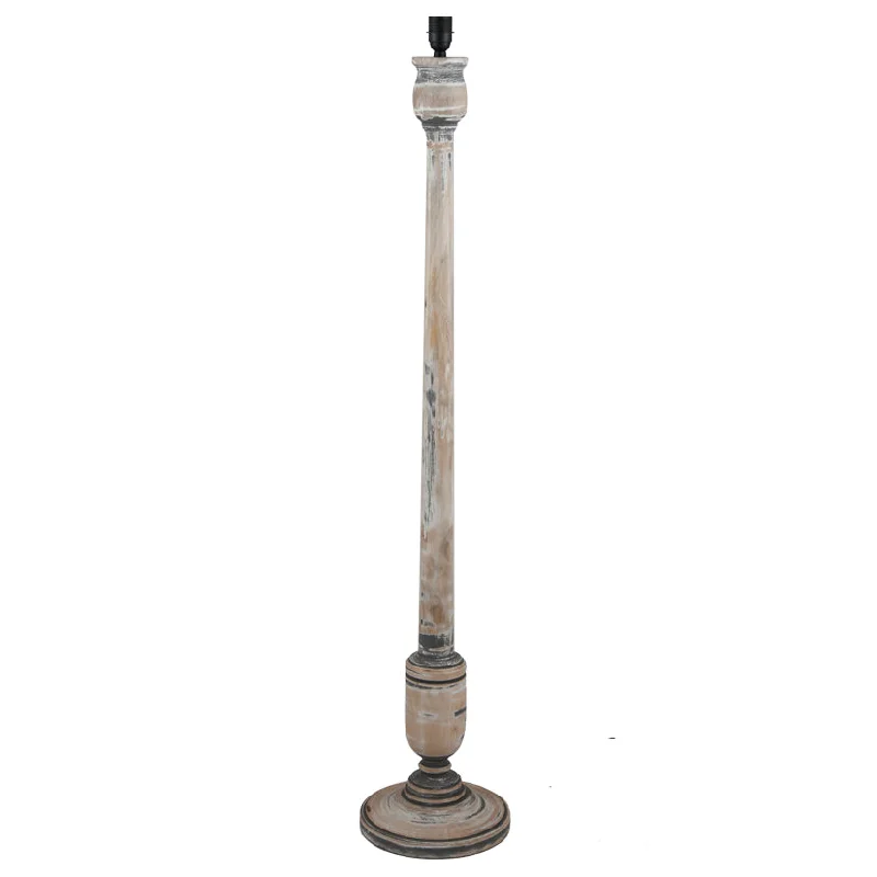 Glass Floor Lamp with Frosted Shades for Soft Diffused LightGrey & White Wash Mango Wood Floor Lamp - ID 9835 Glass Floor Lamp with Frosted Shades for Soft Diffused LightGrey & White Wash Mango Wood Floor Lamp - ID 9835