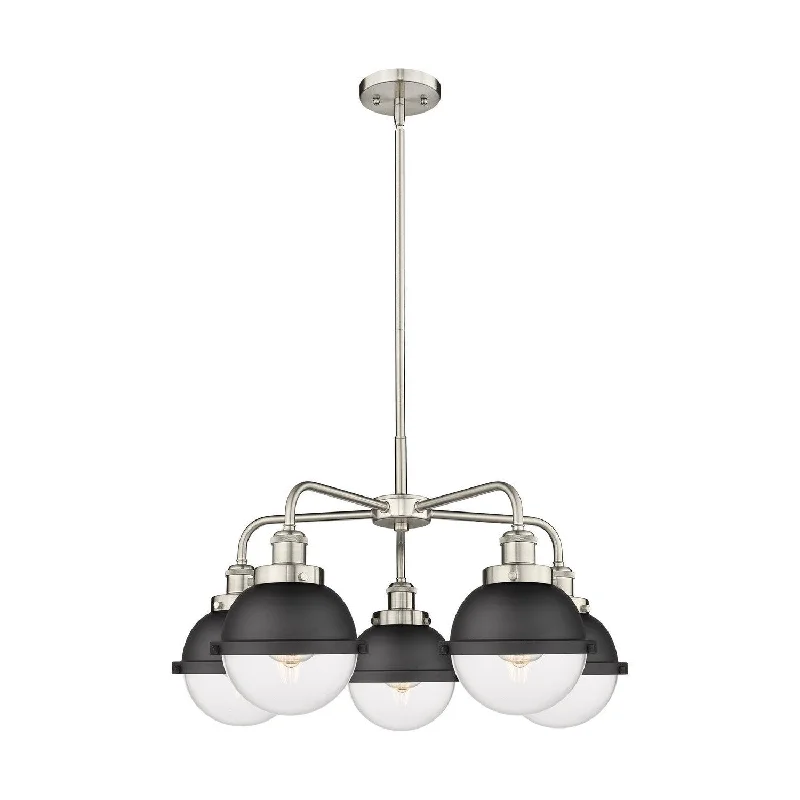 Bohemian - Style Beaded Chandeliers for Eclectic DecorBohemian - Style Beaded Chandeliers for Eclectic DecorInnovations Downtown Urban 916-5CR-SN-HFS-62-BK Chandelier Light - Satin Nickel