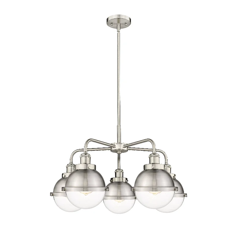 Chandeliers with Dimmable Lights for Ambiance ControlChandeliers with Dimmable Lights for Ambiance ControlInnovations Downtown Urban 916-5CR-SN-HFS-62-SN Chandelier Light - Satin Nickel