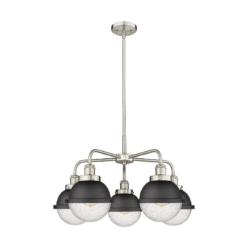 Ceiling - Mounted Chandeliers for Standard CeilingsCeiling - Mounted Chandeliers for Standard CeilingsInnovations Downtown Urban 916-5CR-SN-HFS-64-BK Chandelier Light - Satin Nickel