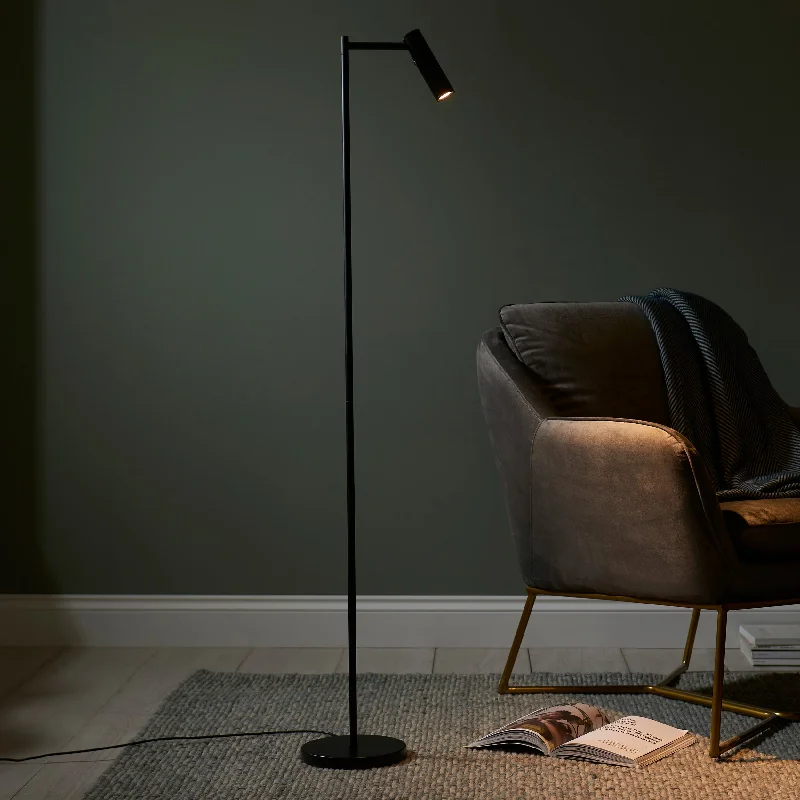 Way Switch Floor Lamp for Multiple Light Intensity LevelsBibliophile 1Lt Indoor Floor Lamp In Matt Black Finish Way Switch Floor Lamp for Multiple Light Intensity LevelsBibliophile 1Lt Indoor Floor Lamp In Matt Black Finish