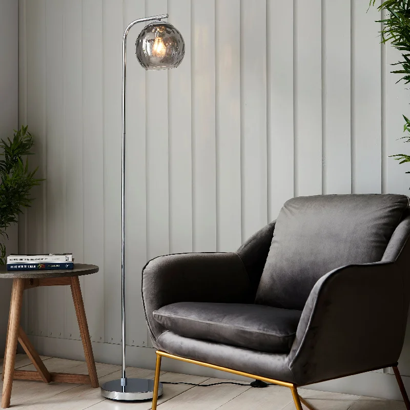 Fabric Floor Lamp with a Linen Shade for a Relaxed AestheticDivot 1Lt Indoor Floor Lamp In Chrome Plate & Smoked Mirror Glass Finish Fabric Floor Lamp with a Linen Shade for a Relaxed AestheticDivot 1Lt Indoor Floor Lamp In Chrome Plate & Smoked Mirror Glass Finish