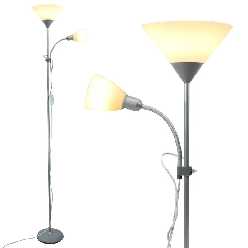 Modern Minimalist Floor Lamp for Contemporary Living RoomsLED Mother-daughter Floor Lamps with Reading Table Light Uplight Torchiere Free Standing Tree Lamps - 71inch Modern Minimalist Floor Lamp for Contemporary Living RoomsLED Mother-daughter Floor Lamps with Reading Table Light Uplight Torchiere Free Standing Tree Lamps - 71inch