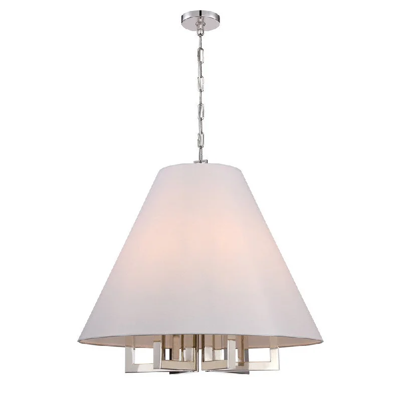 Chandeliers with Metal Frames in Copper FinishChandeliers with Metal Frames in Copper FinishLibby Langdon Westwood 6-light Polished Nickel Chandelier