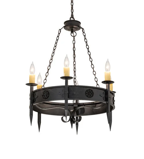 Chandeliers with Clear Crystal for a Sparkling EffectChandeliers with Clear Crystal for a Sparkling EffectSix Light Chandelier