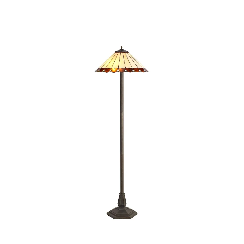 Way Switch Floor Lamp for Multiple Light Intensity LevelsNelson Lighting NLK02799 Umbrian 2 Light Octagonal Floor Lamp With 40cm Tiffany Shade Amber/Chrome/Crystal/Brass Way Switch Floor Lamp for Multiple Light Intensity LevelsNelson Lighting NLK02799 Umbrian 2 Light Octagonal Floor Lamp With 40cm Tiffany Shade Amber/Chrome/Crystal/Brass