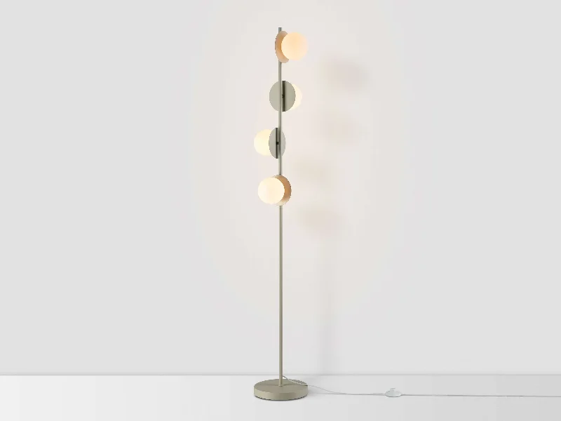 Way Switch Floor Lamp for Multiple Light Intensity LevelsSand grey opal disk floor lamp Way Switch Floor Lamp for Multiple Light Intensity LevelsSand grey opal disk floor lamp