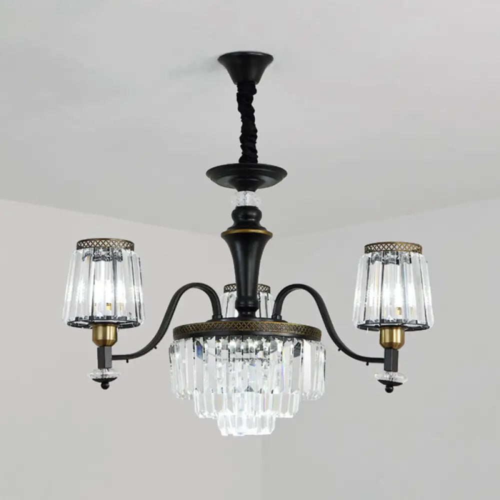 Ceiling - Mounted Chandeliers for Standard CeilingsCeiling - Mounted Chandeliers for Standard CeilingsBlack Tapered Chandelier with Clear Crystal Shade - Simple Drop Lamp for Elegant Lighting Ceiling - Mounted Chandeliers for Standard CeilingsCeiling - Mounted Chandeliers for Standard CeilingsBlack Tapered Chandelier with Clear Crystal Shade - Simple Drop Lamp for Elegant Lighting