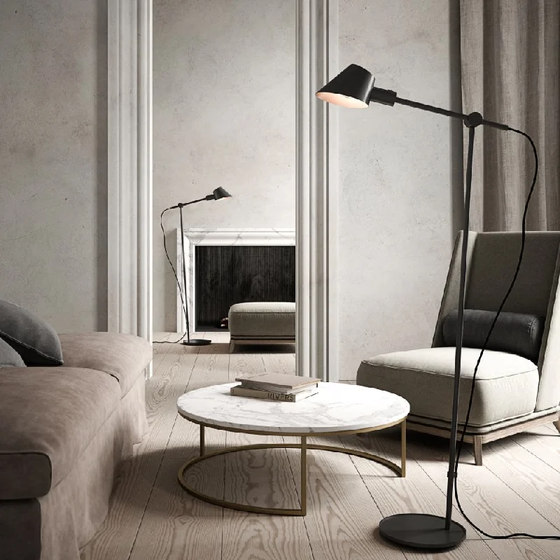 Metal Floor Lamp with a Matte Black Finish for a Sleek LookStay Floor Lamp - Black Metal Floor Lamp with a Matte Black Finish for a Sleek LookStay Floor Lamp - Black