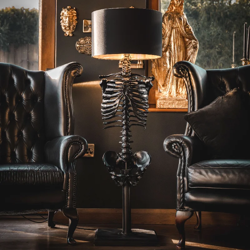 Rustic Farmhouse Style Floor Lamp for Cozy BedroomsThe Black Skeleton Floor Lamp by The Blackened Teeth Rustic Farmhouse Style Floor Lamp for Cozy BedroomsThe Black Skeleton Floor Lamp by The Blackened Teeth