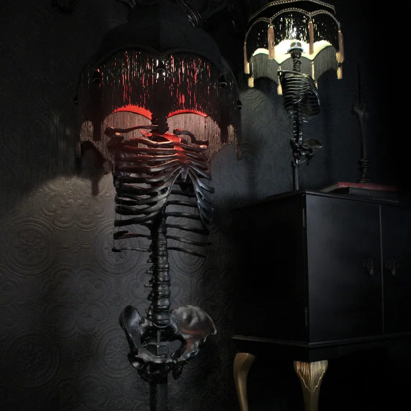 Modern Minimalist Floor Lamp for Contemporary Living RoomsThe Skeleton Floor Lamp - Urszula Baroque Edition by The Blackened Teeth Modern Minimalist Floor Lamp for Contemporary Living RoomsThe Skeleton Floor Lamp - Urszula Baroque Edition by The Blackened Teeth