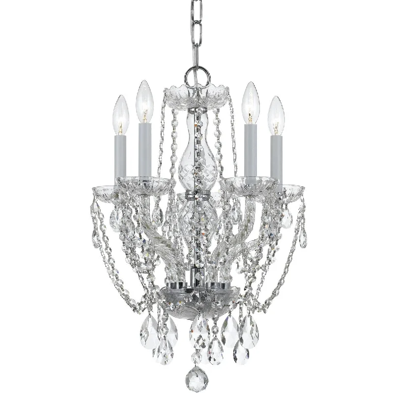 Ceiling - Mounted Chandeliers for Standard CeilingsCeiling - Mounted Chandeliers for Standard CeilingsTraditional Crystal 5 Light Spectra Crystal Mini Chandelier - 14'' W x 20'' H