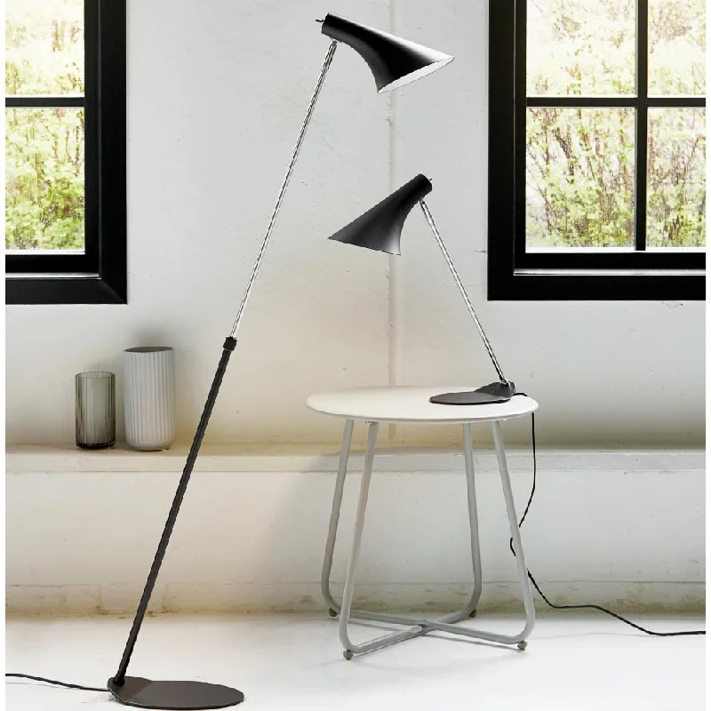 Glass Floor Lamp with Frosted Shades for Soft Diffused LightVanila Floor Lamp - Black Glass Floor Lamp with Frosted Shades for Soft Diffused LightVanila Floor Lamp - Black