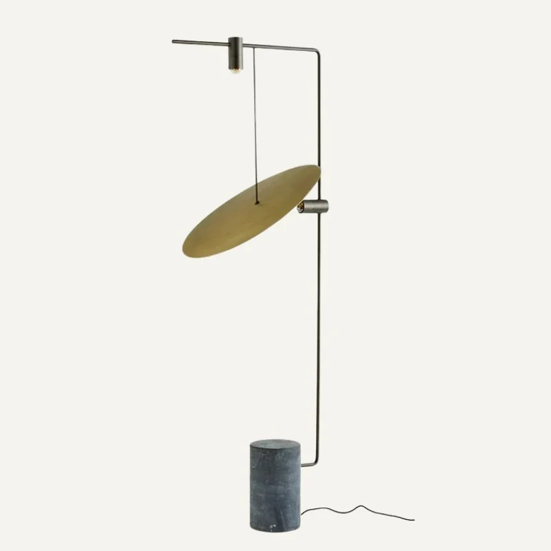 Metal Floor Lamp with a Matte Black Finish for a Sleek LookVitreum Floor Lamp