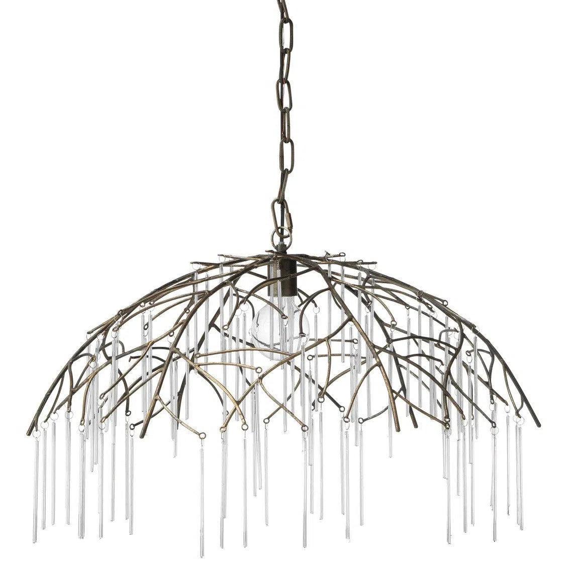 Victorian - Inspired Ceiling Lights with Ornate Crystal ChandeliersVictorian - Inspired Ceiling Lights with Ornate Crystal ChandeliersCoastal Style Brass Glass & Glass Vine Pendant