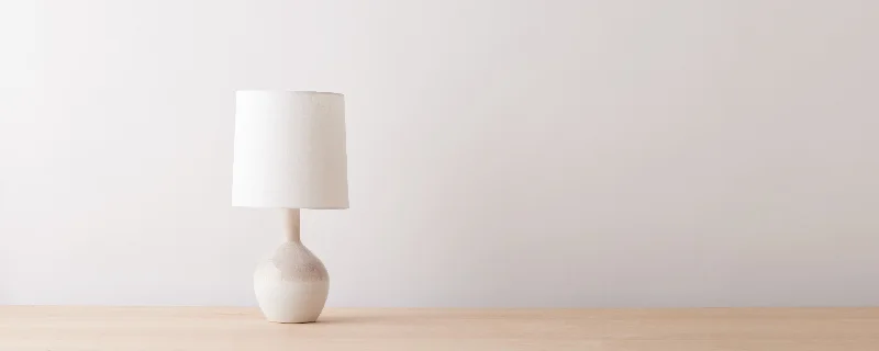 asian inspired table lamps with bamboo accents for a zen atmosphereglazed bluff warren small lamp by simon pearce