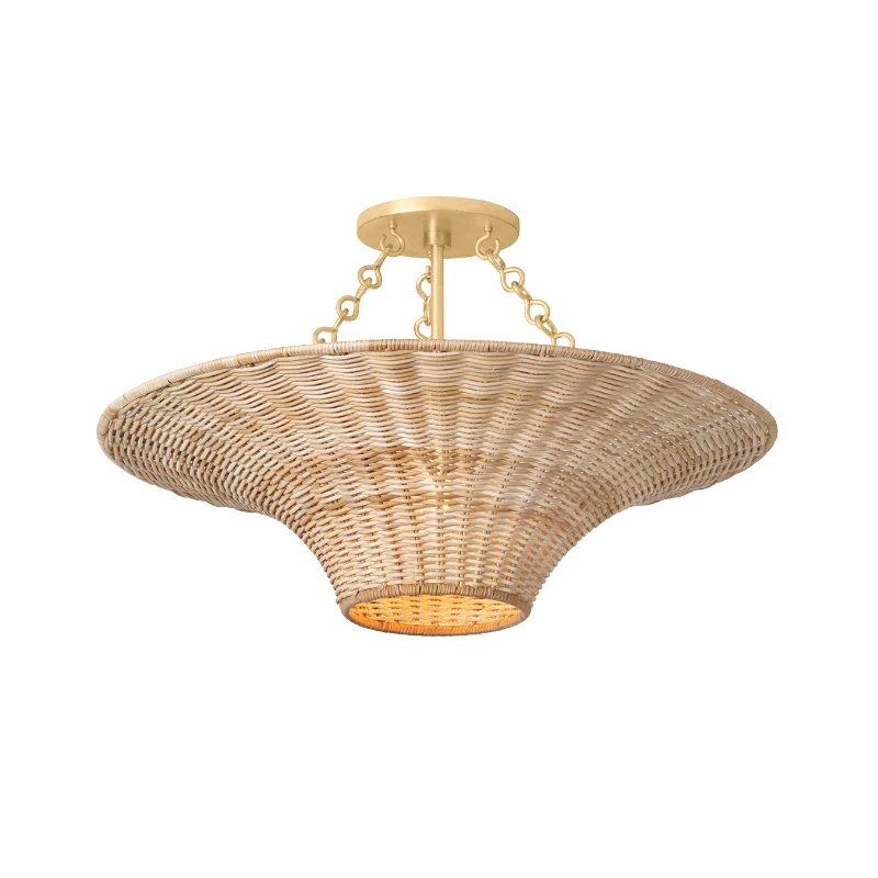 Art Nouveau Ceiling Lights with Organic, Flowing ShapesArt Nouveau Ceiling Lights with Organic, Flowing ShapesKetan Semi Flush Mount