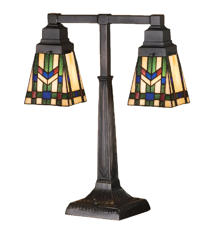 gothic style table lamps with dark finishes for a mysterious lookTwo Light Table Lamp