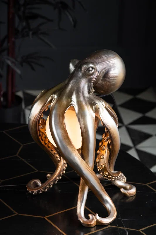 bohemian table lamps with colorful patterns for eclectic bedroomsOctopus Table Lamp