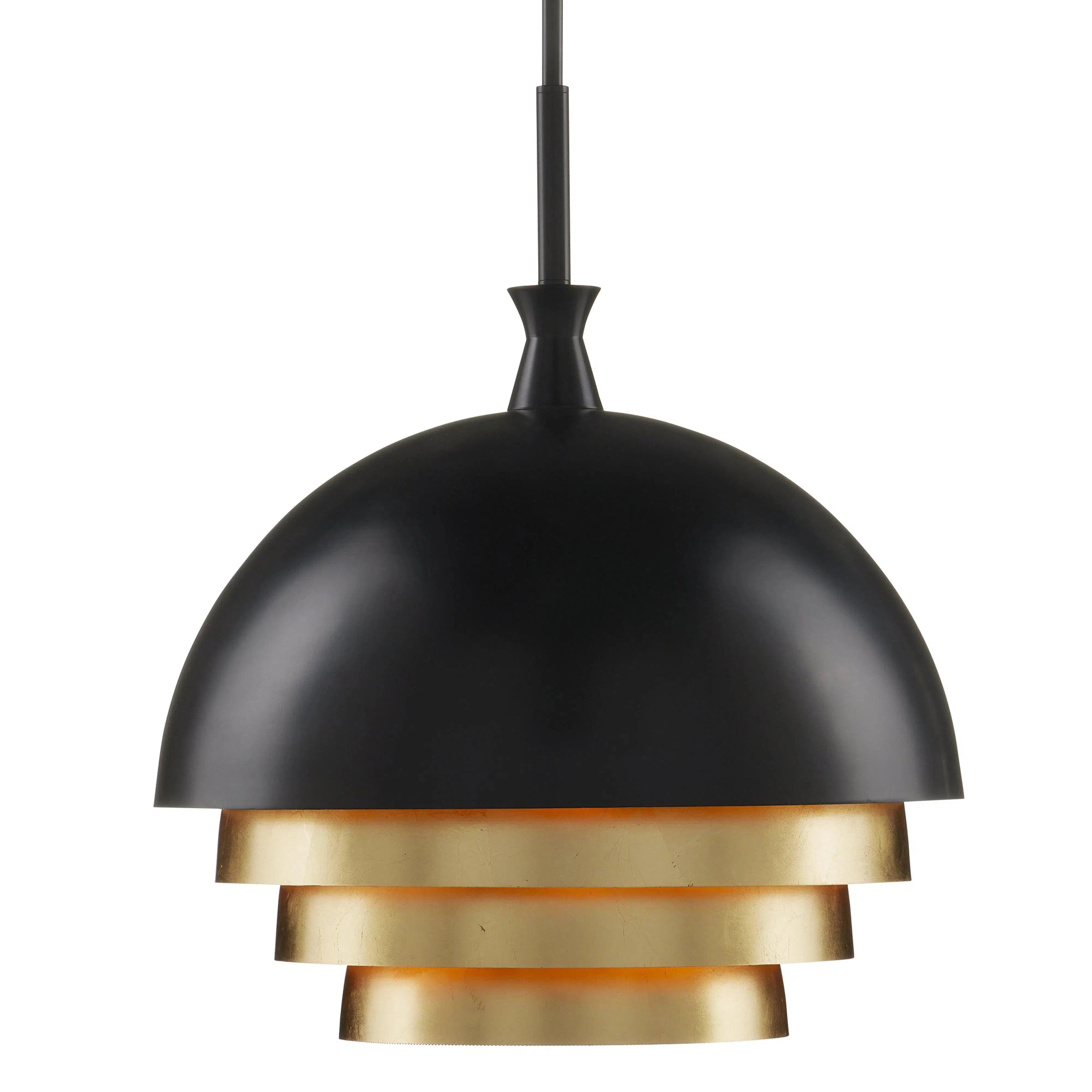 Retro Ceiling Lights Inspired by the 1950s and 1960s DesignRetro Ceiling Lights Inspired by the 1950s and 1960s DesignSalviati Large Black & Gold Pendant