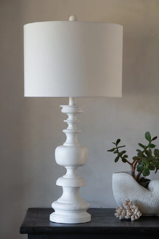 metal table lamps with a matte black finish for a sleek appearanceWhite Turned Wood Table Lamp With Linen Lamp Shade metal table lamps with a matte black finish for a sleek appearanceWhite Turned Wood Table Lamp With Linen Lamp Shade